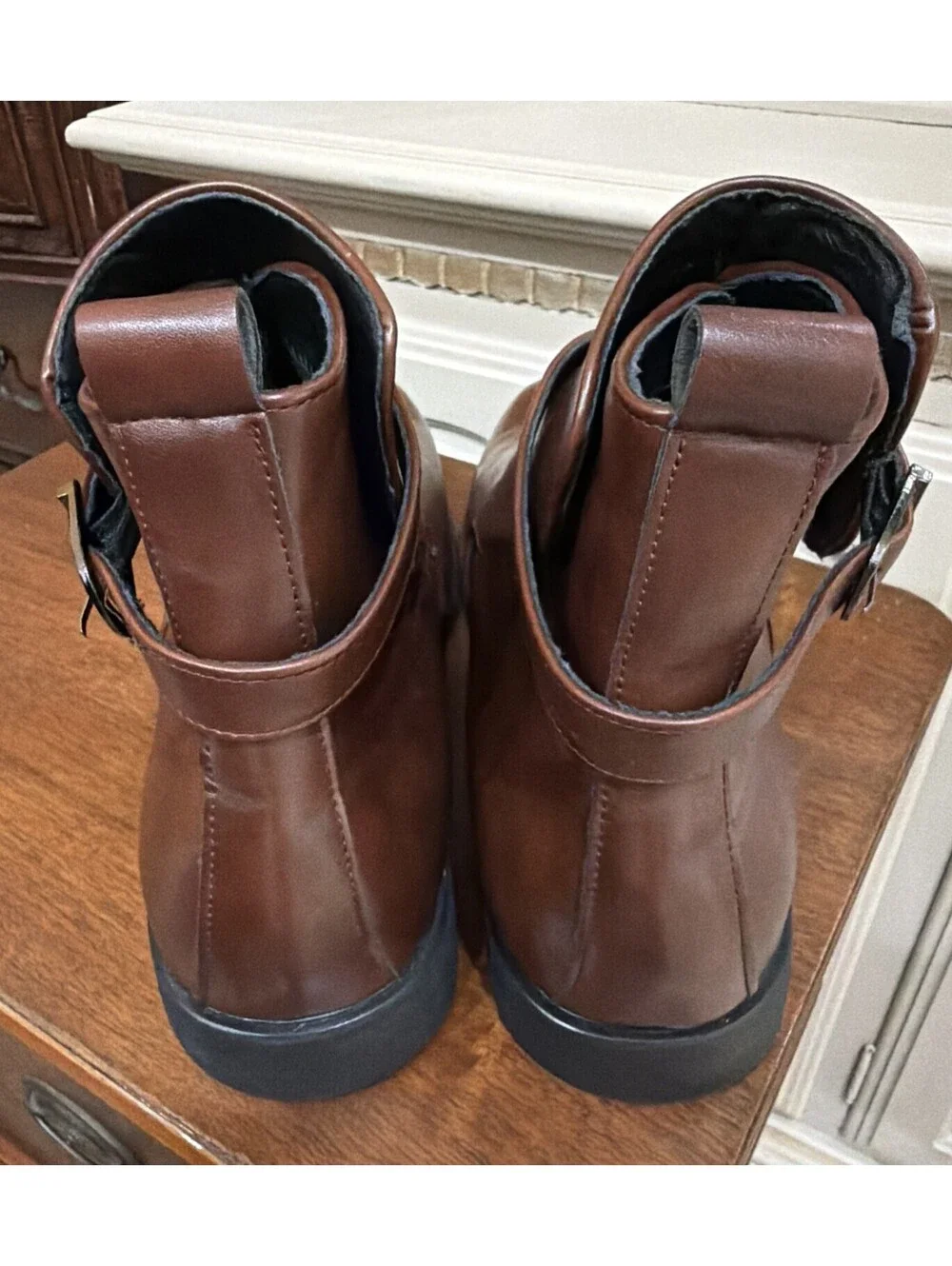Vintage Men's Brown Leather Jodhpur Boots Size 9 Model AR 132 NWOT